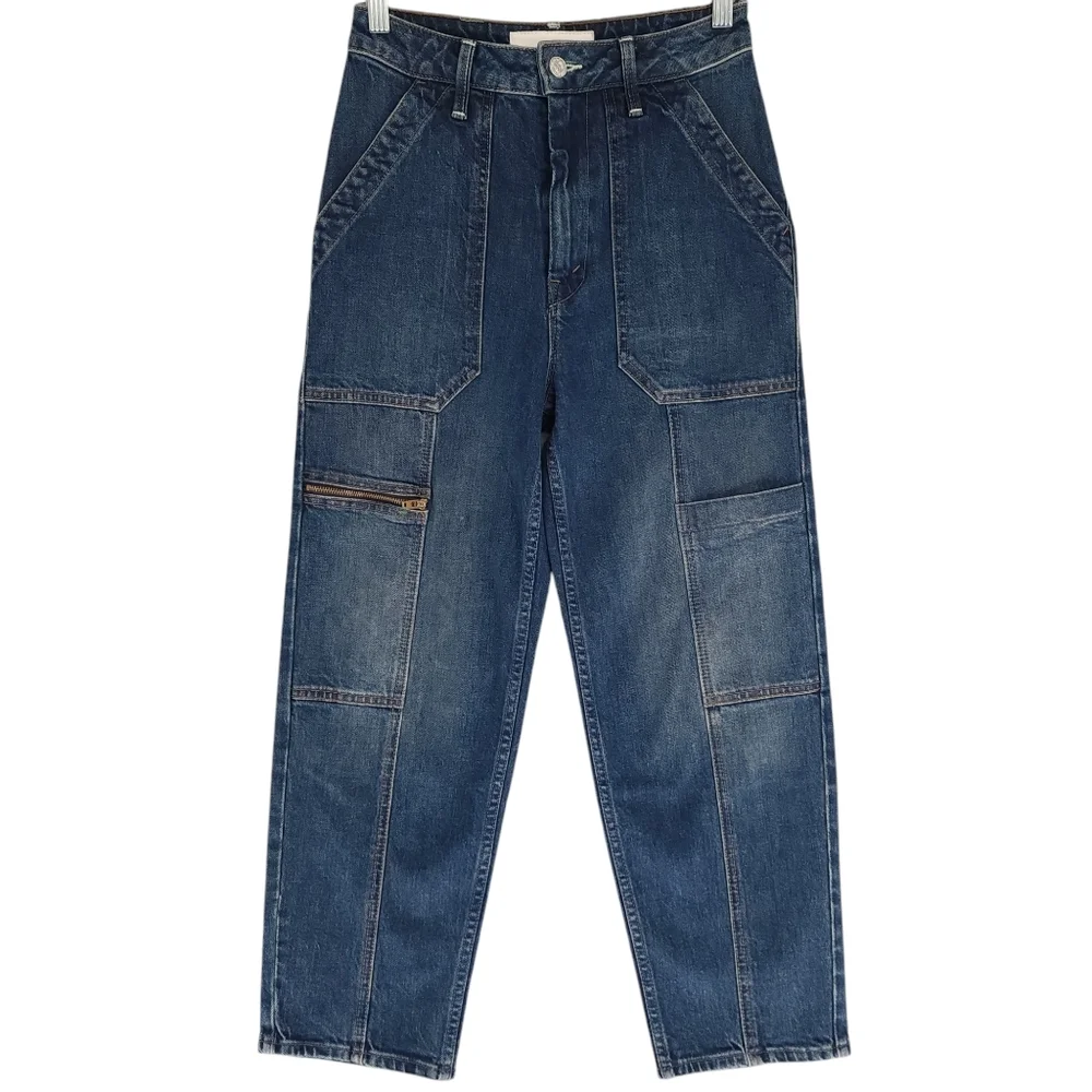 Mother Superior The Private Zip Pocket Ankle Jeans in Mile High - Picture 2 of 10